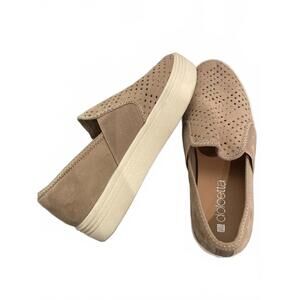 Dolcetta Shoes 1 IN Women's 6 Beige Perforated Slip-On Shoes